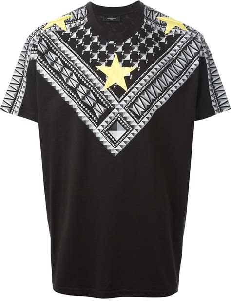 givenchy star print t shirt|givenchy t shirt with holes.